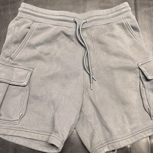 Hollister Dark Gray Jersey Fleece Cargo Shorts